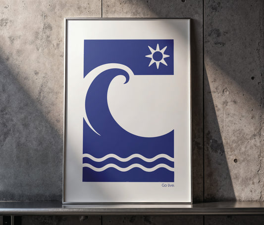 Go live - Surf Poster