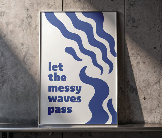 Messy Waves - Surf Poster
