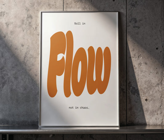 Roll in Flow - Jiu Jitsu Poster